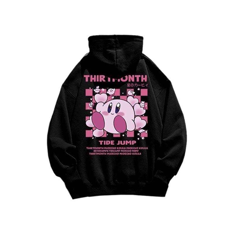 Cartoon Anime Star Kirby Autumn Winter Children Hoodie Kawaii Cute Girl Top Long Sleeve Sweatshirt Kids Clothes Pullover Sweater