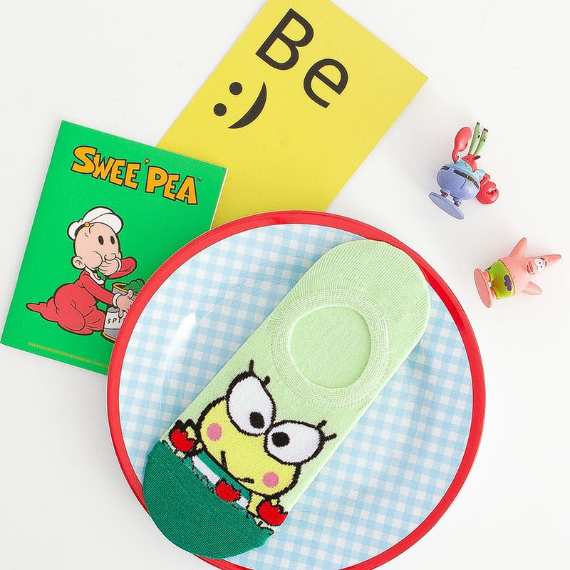 5Pcs Kawaii Sanrio Hello Kitty Socks Cute Cartoon My Melody Cinnamoroll Girls Invisible Socks Student Socks Gifts for Friends