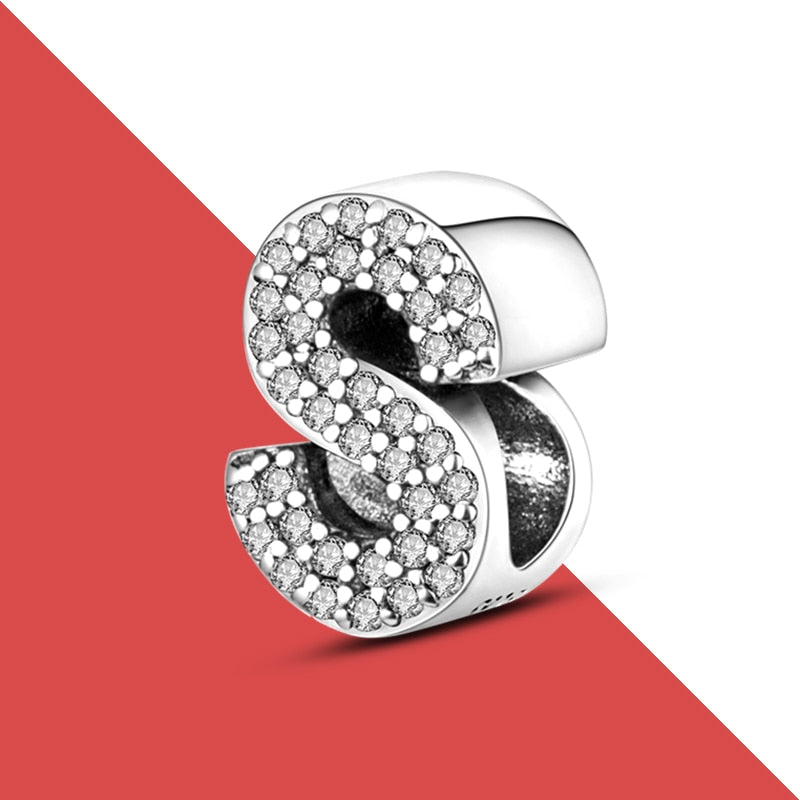charms plata de ley 925 fit pandora 925 original bracelets for women 925 silver letter charms beads pendant diy jewelry 2022 hot