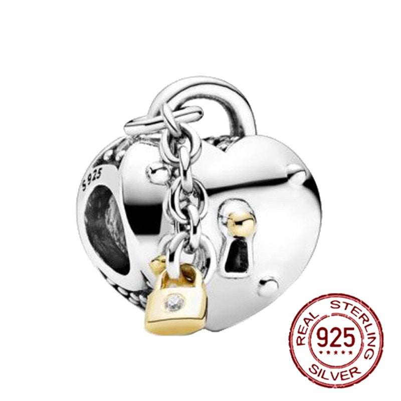 NEW plata ley 925 Sterling Silver Bear Balloon Mom Beads Charm Fit Original Pandora Bracelets Charm For Women Jewelry DIY Gift