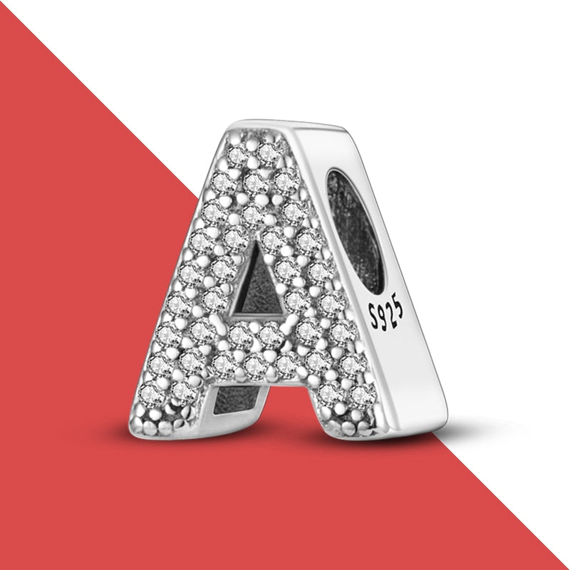 charms plata de ley 925 fit pandora 925 original bracelets for women 925 silver letter charms beads pendant diy jewelry 2022 hot