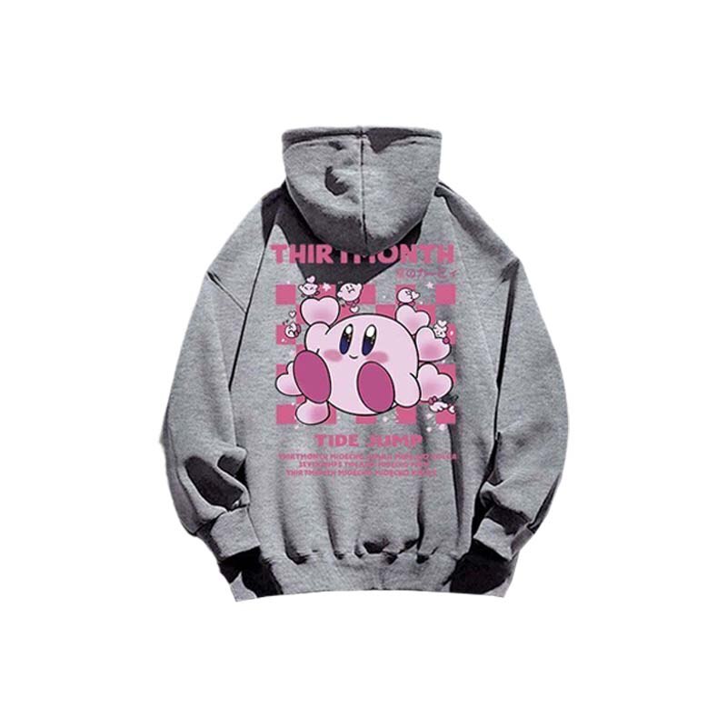 Cartoon Anime Star Kirby Autumn Winter Children Hoodie Kawaii Cute Girl Top Long Sleeve Sweatshirt Kids Clothes Pullover Sweater