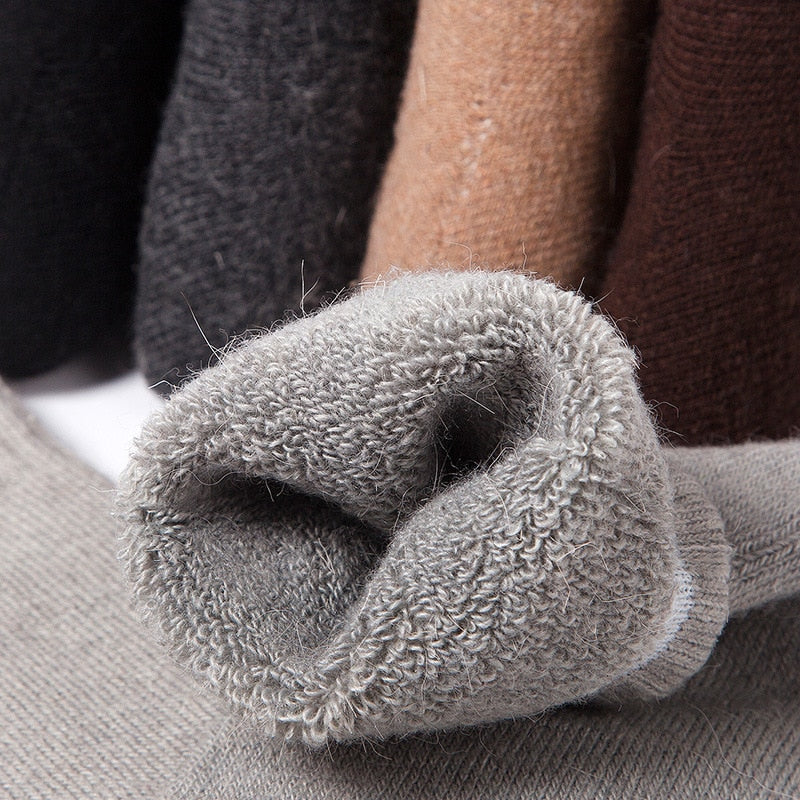 New Winter Super Thicker Warm Socks Wool Male Men Women Socks Solid Socks Merino Wool Socks Against Cold Snow Terry Socks