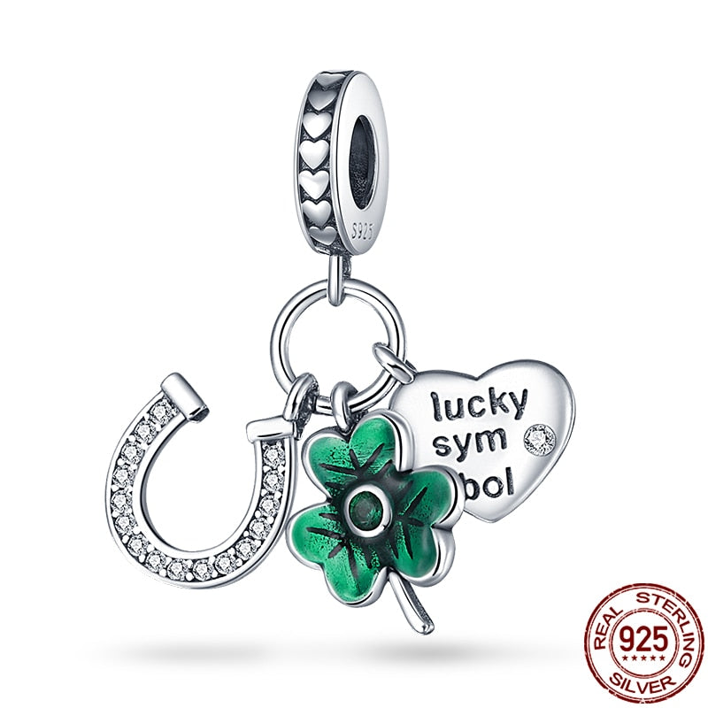 Fit Pandora 925 Original Bracelet Chameleon Luminous Firefly Butterfly Silver Charms Beads For DIY Christmas Jewelry Gift Making