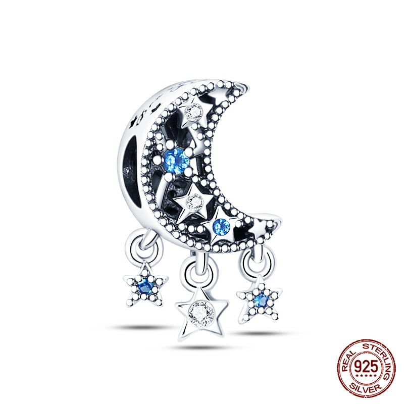 Fit Pandora 925 Original Bracelet Chameleon Luminous Firefly Butterfly Silver Charms Beads For DIY Christmas Jewelry Gift Making