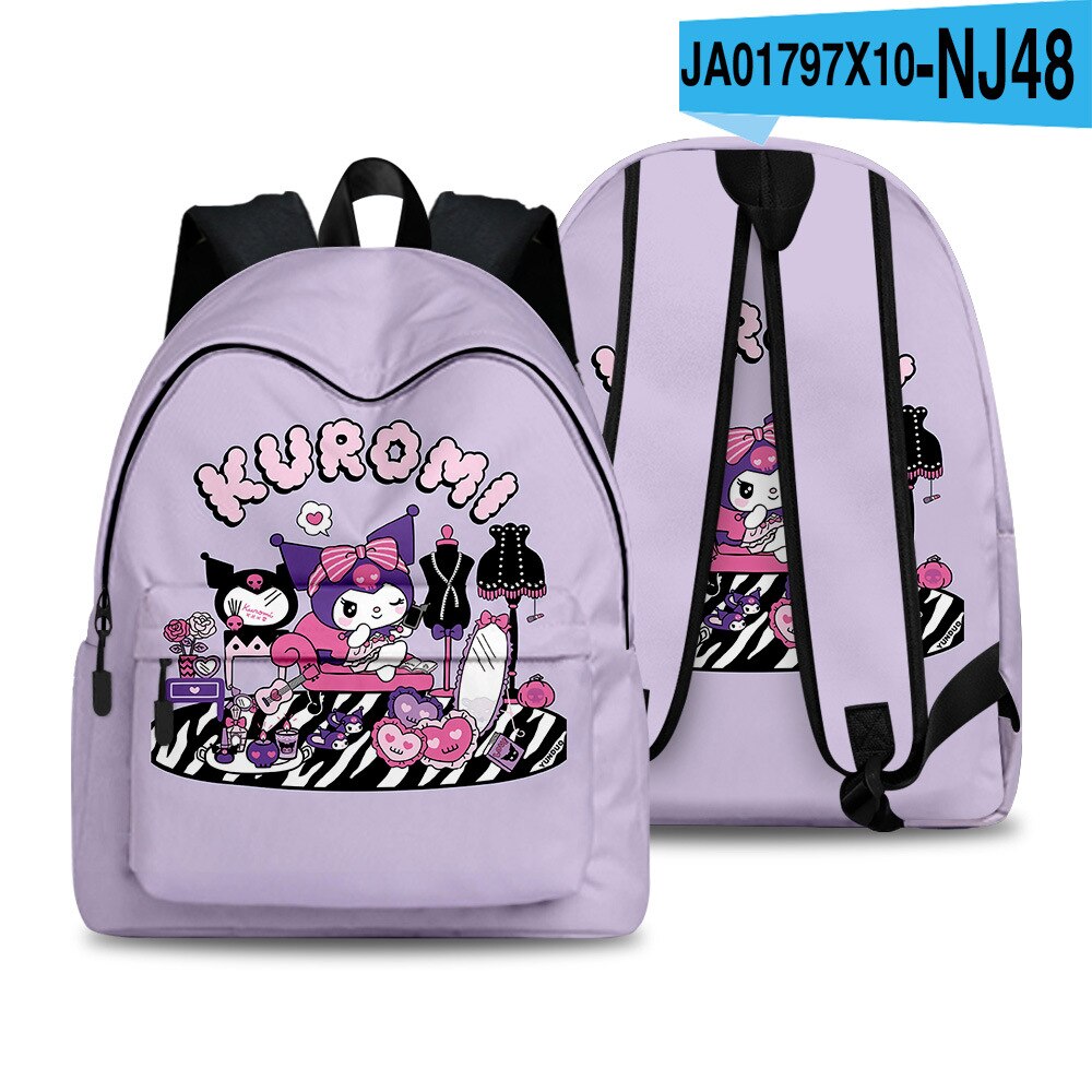 Sanrio Kulomi 3d Printed Backpack Boys Girls School Bag Teenager School Backpacks Women Men Bookbag College Fashion Backpack