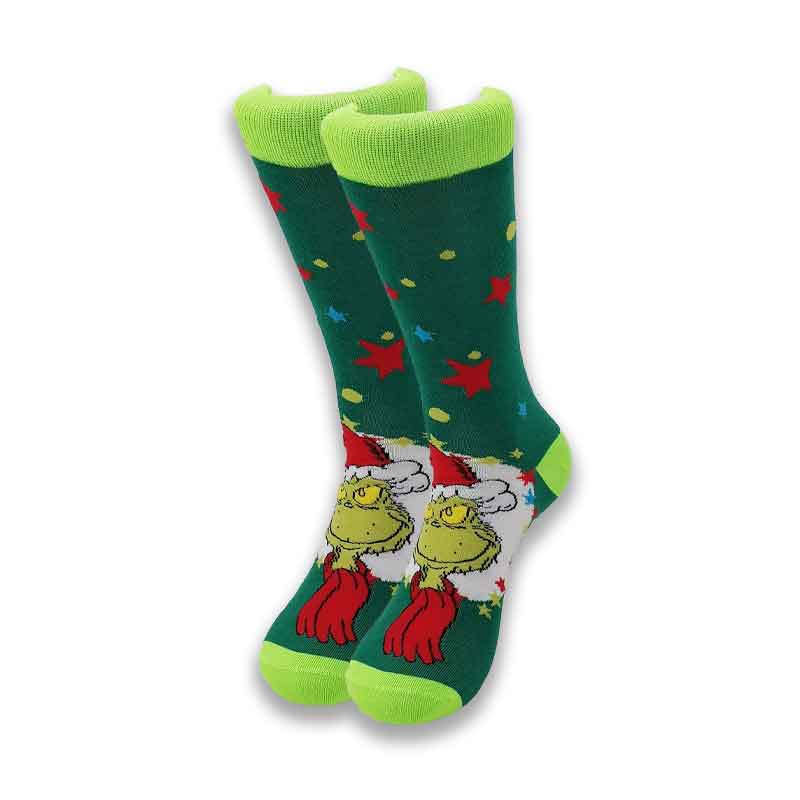 Street Style Hiphop Personalized Novelty Horror Sock Men Weird Comic Style Men Socks Funny Autumn Winter Cotton Warm Dress Socks