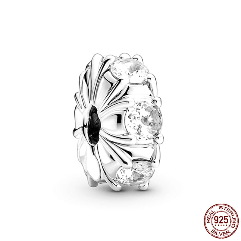 Hot Sale Charms Fit Pandora 925 Original Bracelet 925 Silver Owl With Blue Zircon Red Heart Charms Beads Fine DIY Jewelry Making