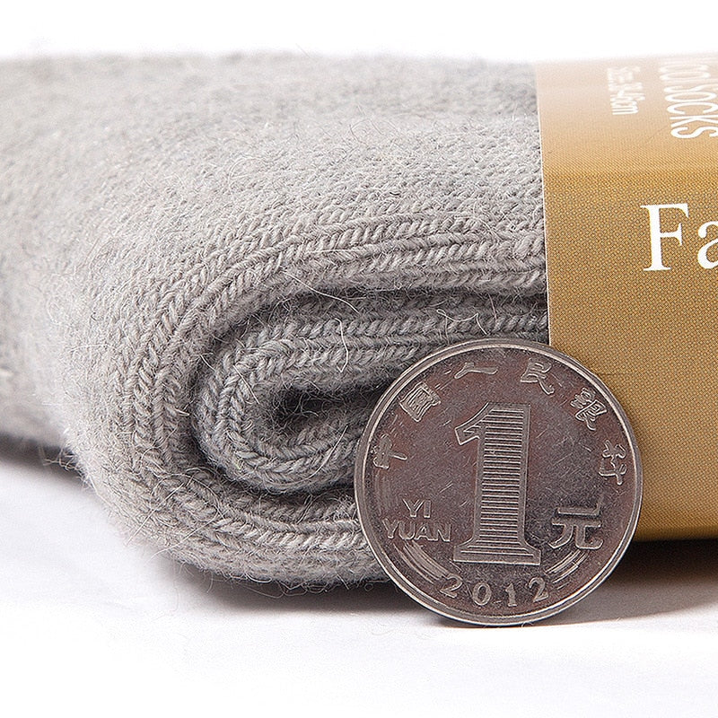 New Winter Super Thicker Warm Socks Wool Male Men Women Socks Solid Socks Merino Wool Socks Against Cold Snow Terry Socks