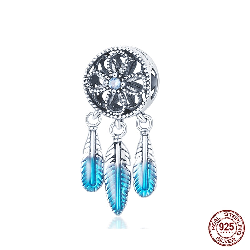 Fit Pandora 925 Original Bracelet Chameleon Luminous Firefly Butterfly Silver Charms Beads For DIY Christmas Jewelry Gift Making