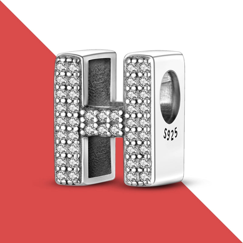 charms plata de ley 925 fit pandora 925 original bracelets for women 925 silver letter charms beads pendant diy jewelry 2022 hot