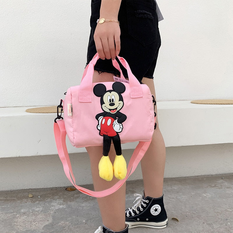 New Disney Shoulder Bags Cartoons Mickey Mouse Nylon Bag Women Messenger Bag Cute Anime Fashion Handbag Gifts for A Girls