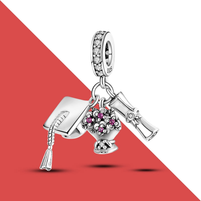 charms plata de ley 925 fit pandora 925 original bracelets for women 925 silver letter charms beads pendant diy jewelry 2022 hot