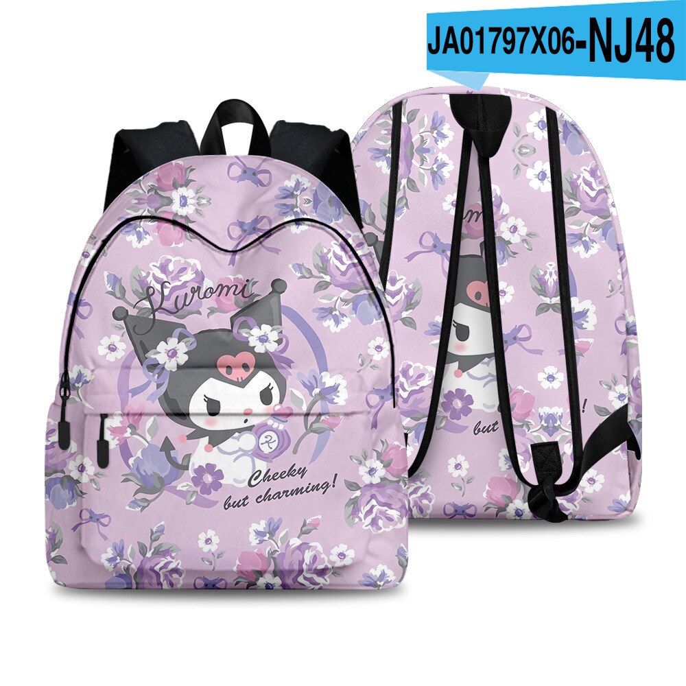 Sanrio Kulomi 3d Printed Backpack Boys Girls School Bag Teenager School Backpacks Women Men Bookbag College Fashion Backpack