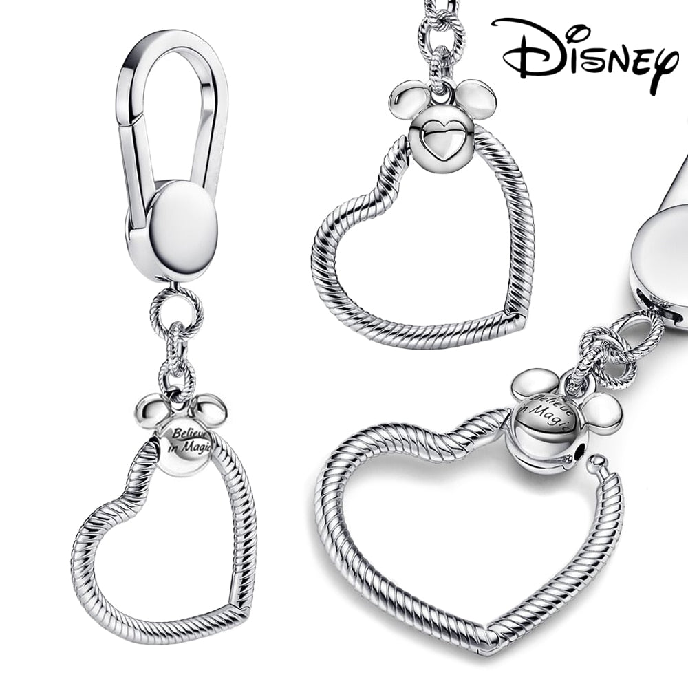 Disney Stitch Minnie Mouse Winnie Charms Dangle Fit Charms Silver 925 Original Bracelet Beads Charm for Pendant Jewelry Gift
