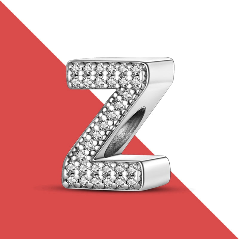 charms plata de ley 925 fit pandora 925 original bracelets for women 925 silver letter charms beads pendant diy jewelry 2022 hot