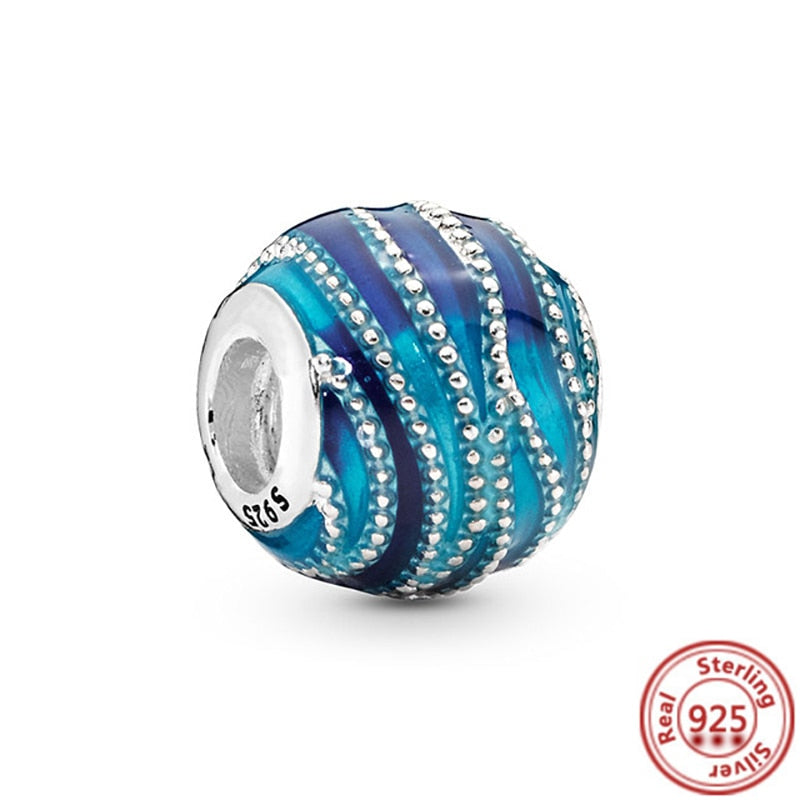 NEW plata ley 925 Sterling Silver Bear Balloon Mom Beads Charm Fit Original Pandora Bracelets Charm For Women Jewelry DIY Gift