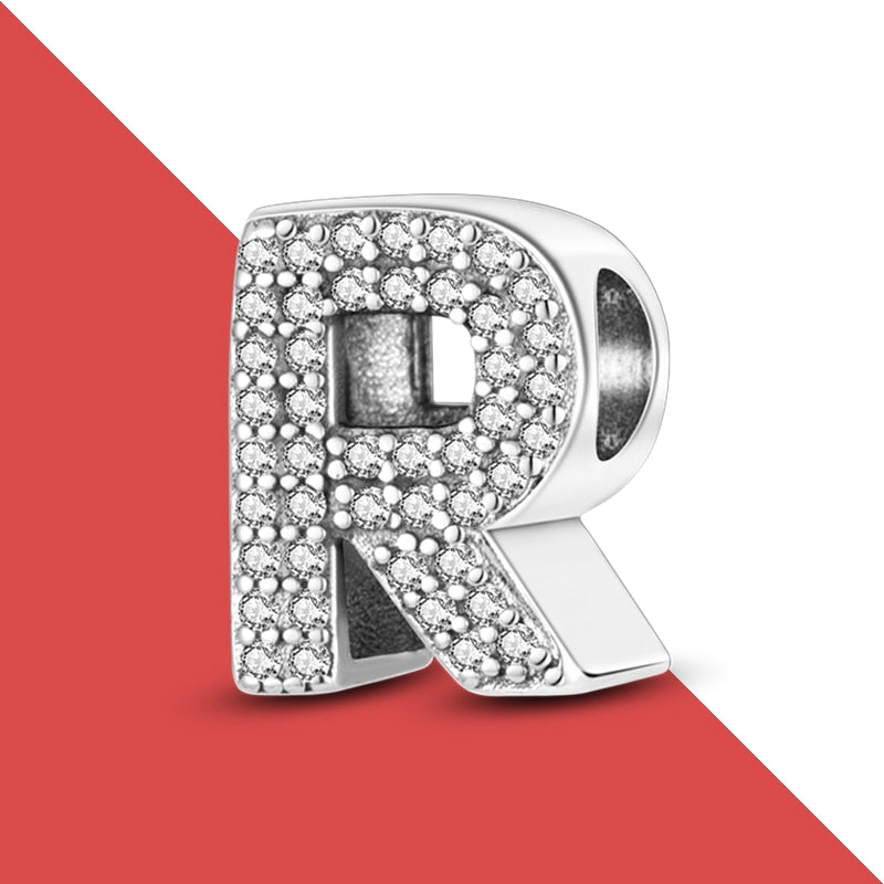 charms plata de ley 925 fit pandora 925 original bracelets for women 925 silver letter charms beads pendant diy jewelry 2022 hot