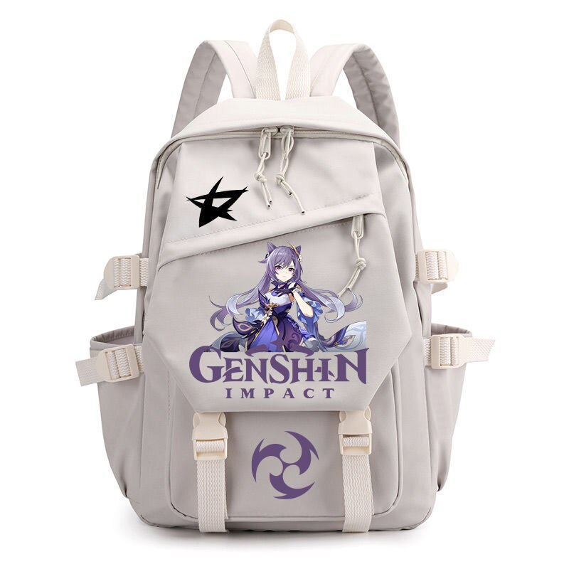 Genshin Impact Anime Cosplay Unisex Students School Bag Backpack Xiao Cartoon Bookbag Laptop Travel Rucksack Outdoor Kids Gifts