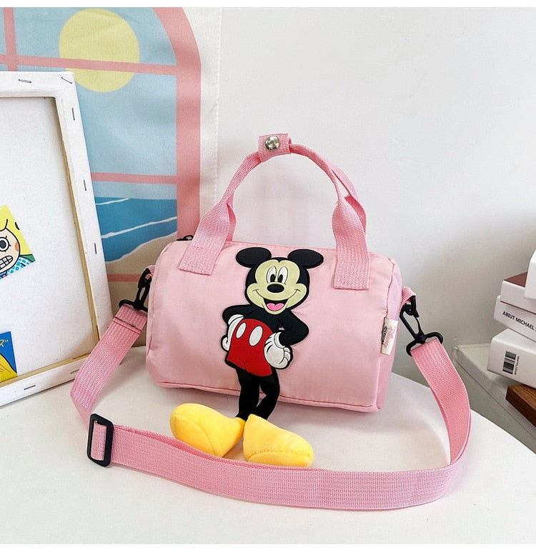 New Disney Shoulder Bags Cartoons Mickey Mouse Nylon Bag Women Messenger Bag Cute Anime Fashion Handbag Gifts for A Girls