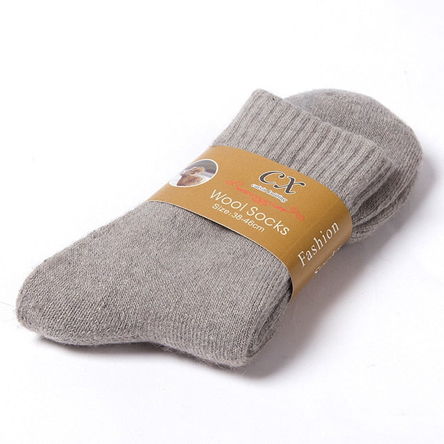 New Winter Super Thicker Warm Socks Wool Male Men Women Socks Solid Socks Merino Wool Socks Against Cold Snow Terry Socks