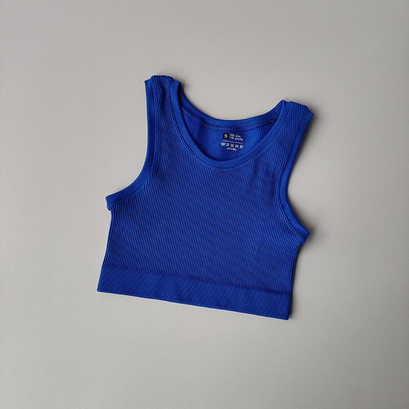 NHKDSASA Women's Top Sexy Crop Top Female Seamless Underwear Tank Top Girls Summer Cami T-shirt Sexy Lingerie Sports Camisole