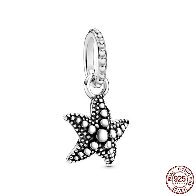 Hot Sale Charms Fit Pandora 925 Original Bracelet 925 Silver Owl With Blue Zircon Red Heart Charms Beads Fine DIY Jewelry Making