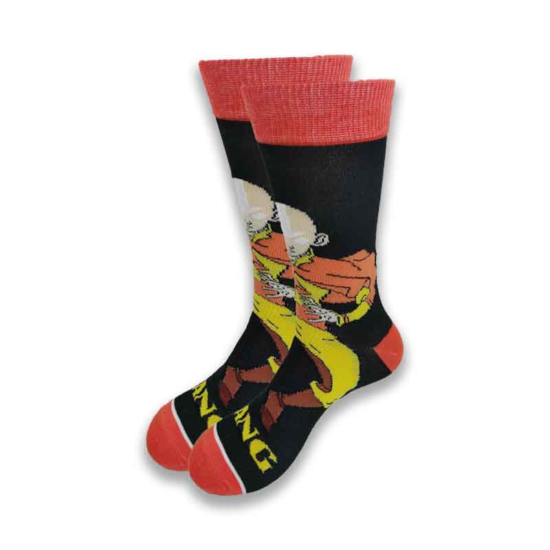 Street Style Hiphop Personalized Novelty Horror Sock Men Weird Comic Style Men Socks Funny Autumn Winter Cotton Warm Dress Socks