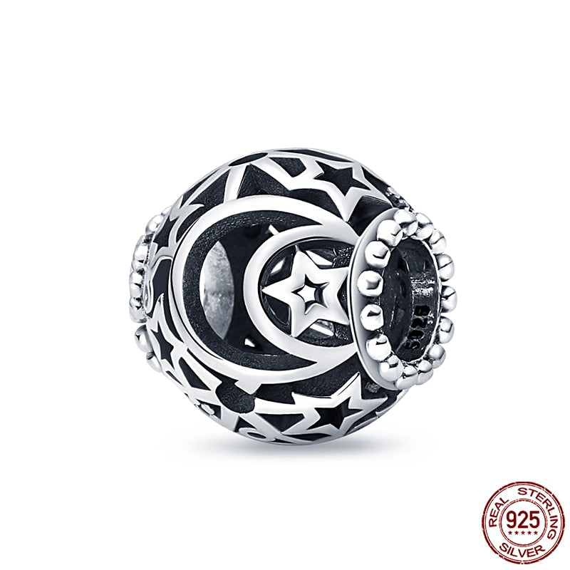 Hot Sale Charms Fit Pandora 925 Original Bracelet 925 Silver Owl With Blue Zircon Red Heart Charms Beads Fine DIY Jewelry Making