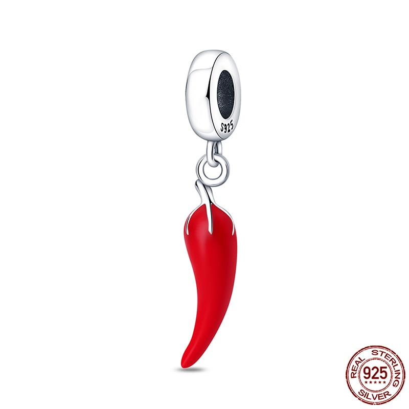 Hot Sale Charms Fit Pandora 925 Original Bracelet 925 Silver Owl With Blue Zircon Red Heart Charms Beads Fine DIY Jewelry Making