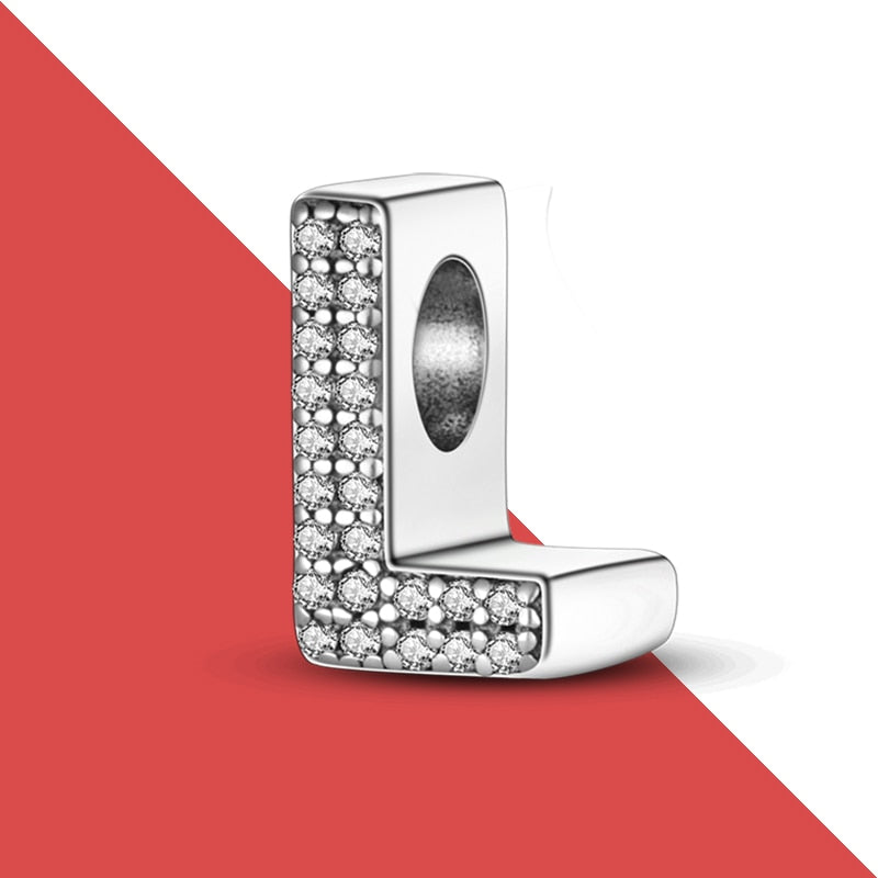 charms plata de ley 925 fit pandora 925 original bracelets for women 925 silver letter charms beads pendant diy jewelry 2022 hot