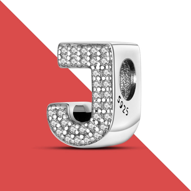 charms plata de ley 925 fit pandora 925 original bracelets for women 925 silver letter charms beads pendant diy jewelry 2022 hot