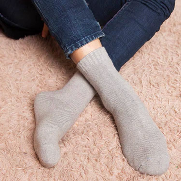 New Winter Super Thicker Warm Socks Wool Male Men Women Socks Solid Socks Merino Wool Socks Against Cold Snow Terry Socks
