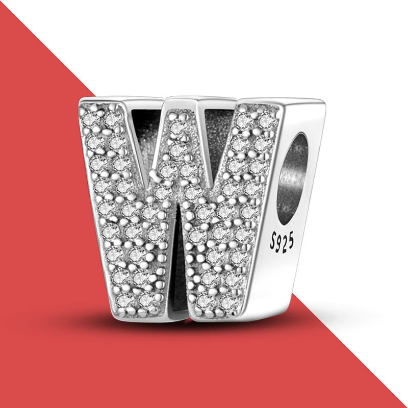 charms plata de ley 925 fit pandora 925 original bracelets for women 925 silver letter charms beads pendant diy jewelry 2022 hot