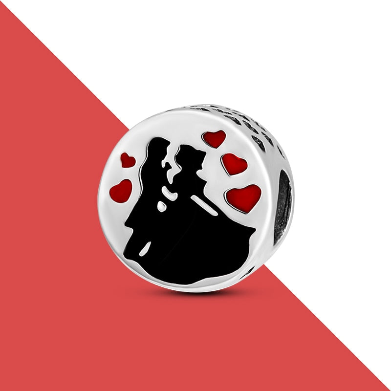 charms plata de ley 925 fit pandora 925 original bracelets for women 925 silver letter charms beads pendant diy jewelry 2022 hot