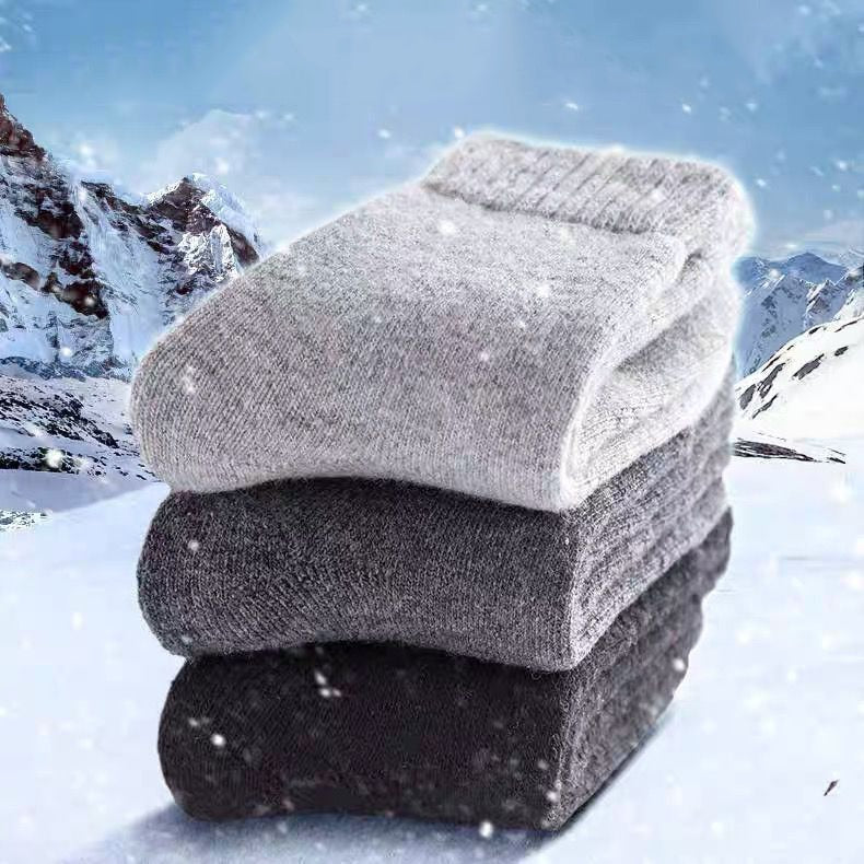 New Winter Super Thicker Warm Socks Wool Male Men Women Socks Solid Socks Merino Wool Socks Against Cold Snow Terry Socks