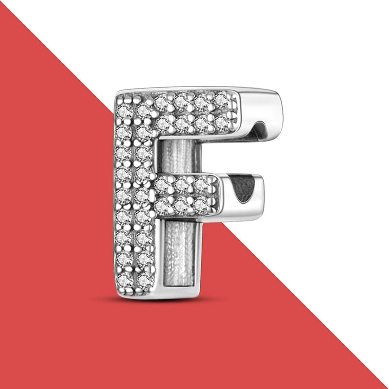 charms plata de ley 925 fit pandora 925 original bracelets for women 925 silver letter charms beads pendant diy jewelry 2022 hot