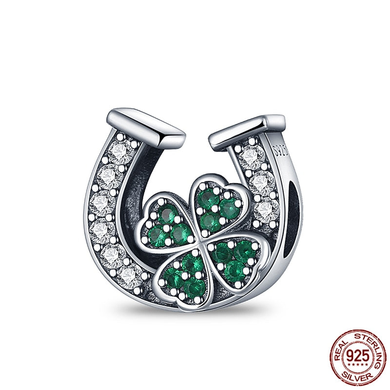 Hot Sale Charms Fit Pandora 925 Original Bracelet 925 Silver Owl With Blue Zircon Red Heart Charms Beads Fine DIY Jewelry Making