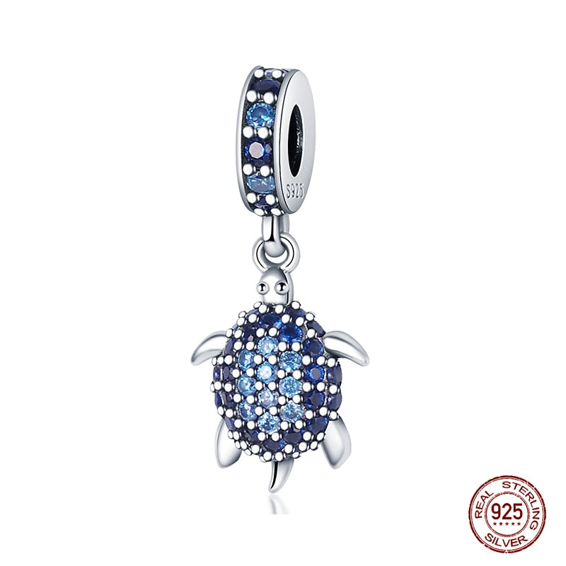 Fit Pandora 925 Original Bracelet Chameleon Luminous Firefly Butterfly Silver Charms Beads For DIY Christmas Jewelry Gift Making