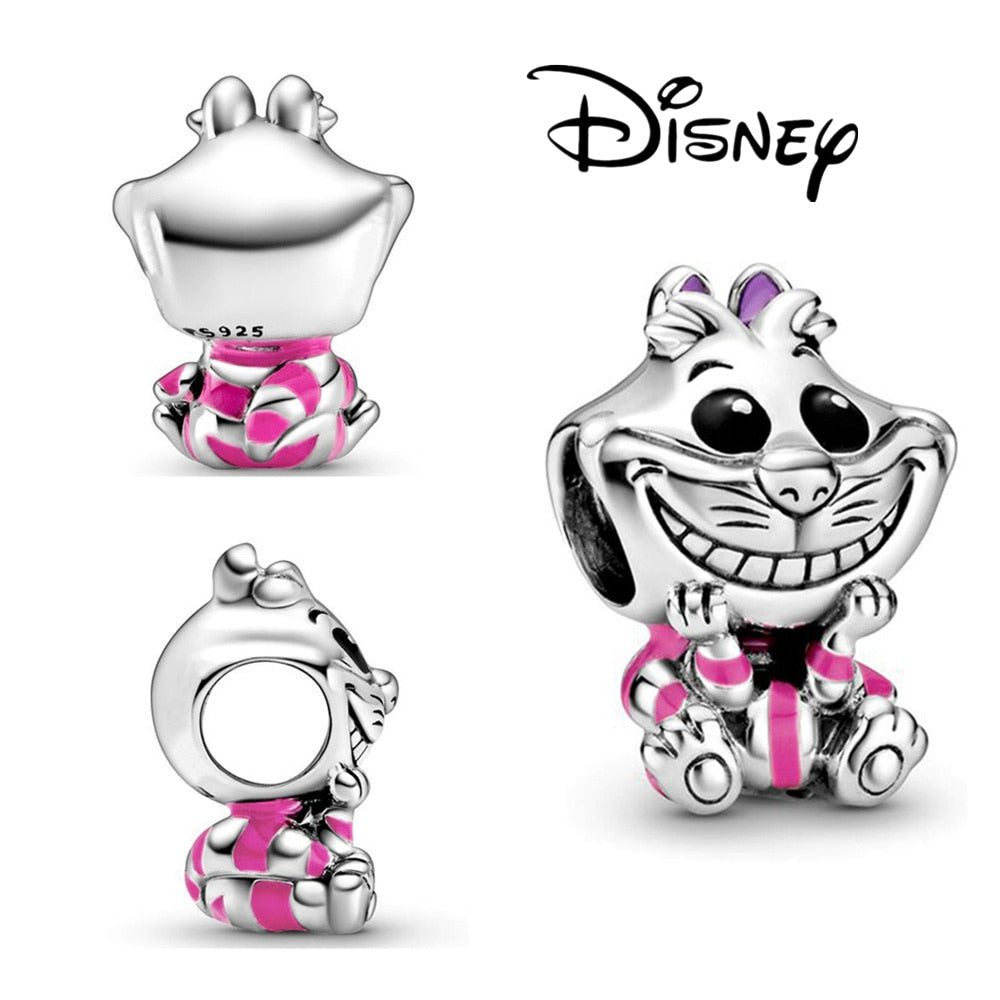 Disney Stitch Minnie Mouse Winnie Charms Dangle Fit Charms Silver 925 Original Bracelet Beads Charm for Pendant Jewelry Gift