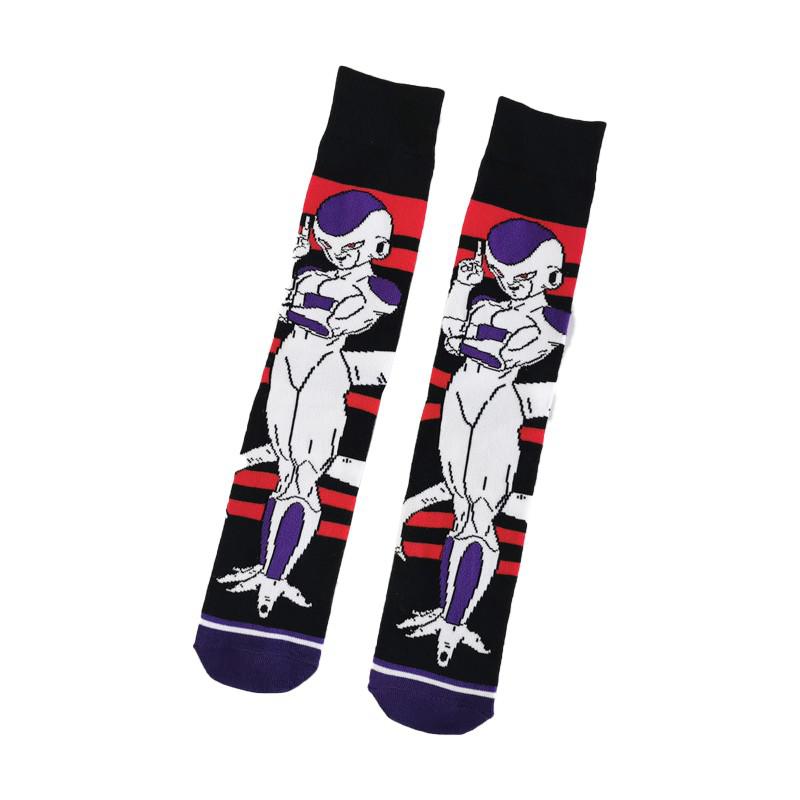 Bandai Anime Dragon Ball Z Large Size Men's socks with print Anime figures Frieza Piccolo Goku Cartoon sports Socks for boy gift