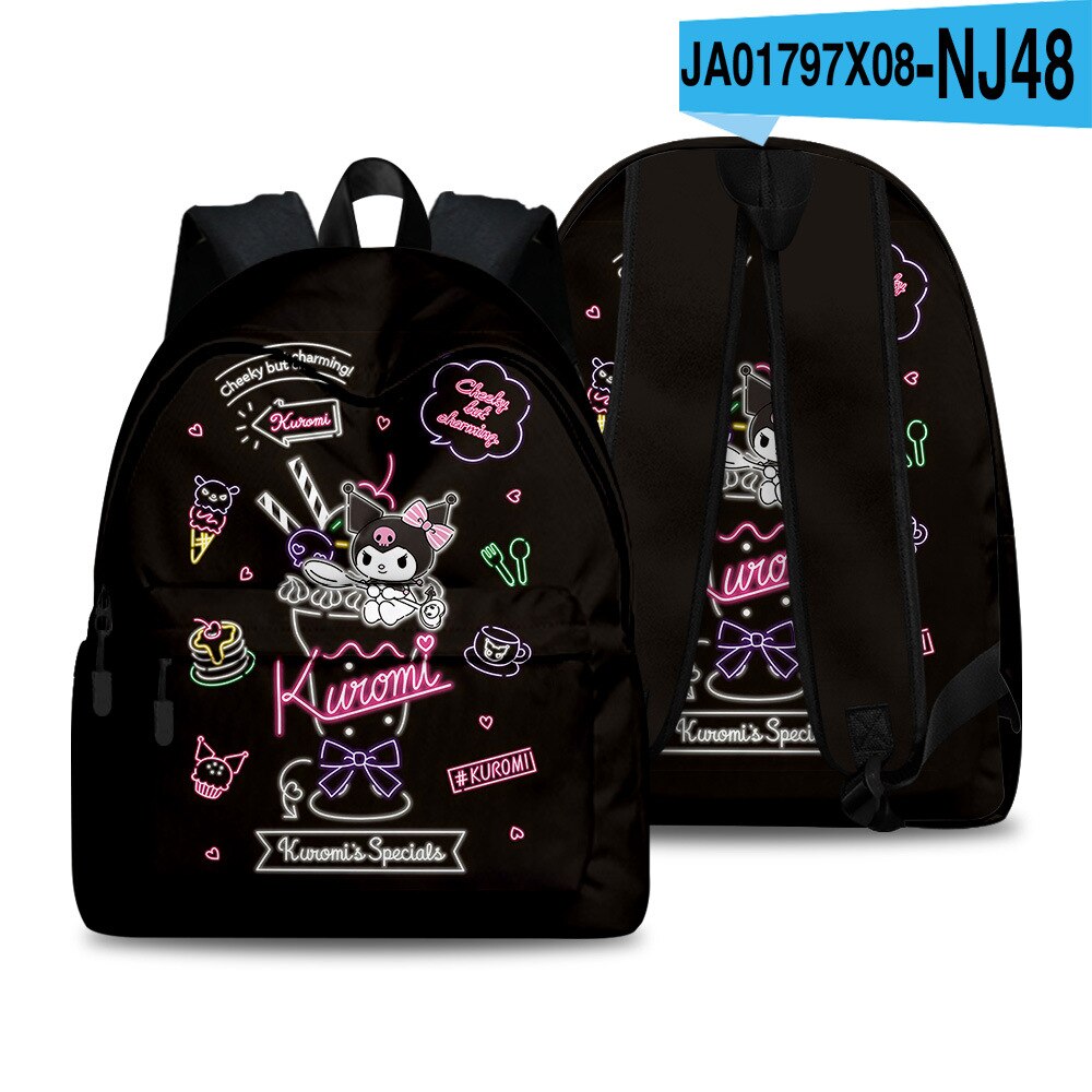 Sanrio Kulomi 3d Printed Backpack Boys Girls School Bag Teenager School Backpacks Women Men Bookbag College Fashion Backpack