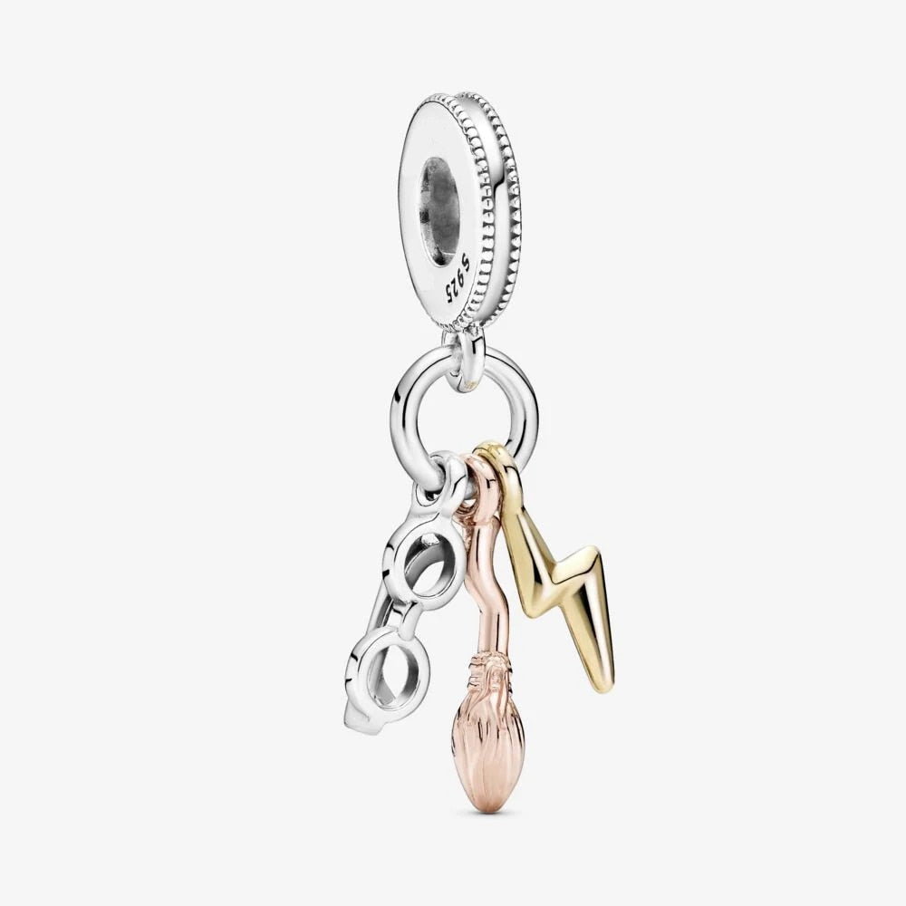 Disney Harry Potter Charm Series Fit Original Pan Charms Bracelets &amp; Bangle Beads Pendant Jewelry Berloque