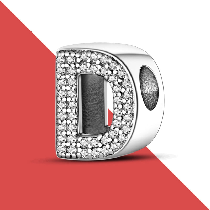 charms plata de ley 925 fit pandora 925 original bracelets for women 925 silver letter charms beads pendant diy jewelry 2022 hot
