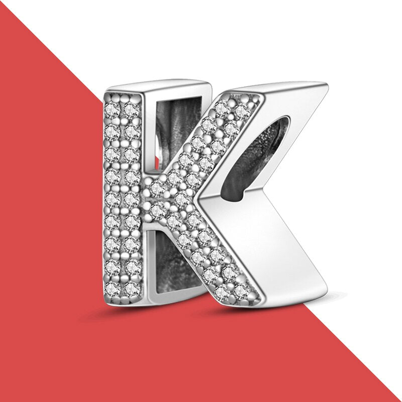 charms plata de ley 925 fit pandora 925 original bracelets for women 925 silver letter charms beads pendant diy jewelry 2022 hot
