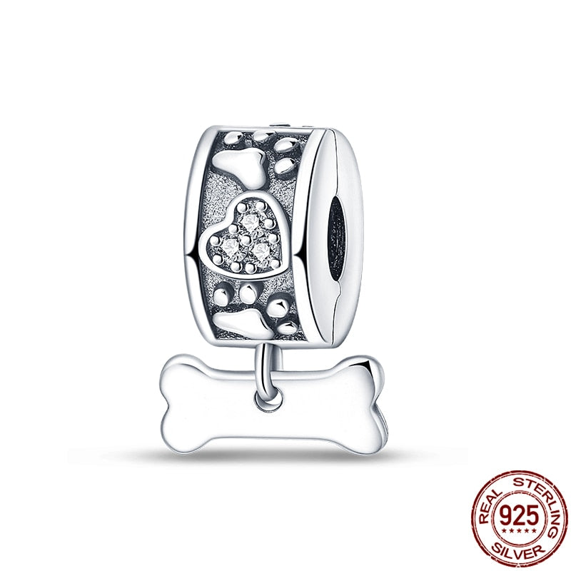 Fit Pandora 925 Original Bracelet Chameleon Luminous Firefly Butterfly Silver Charms Beads For DIY Christmas Jewelry Gift Making