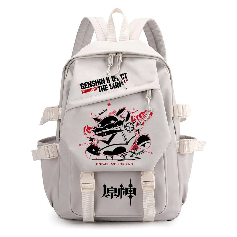 Genshin Impact Anime Cosplay Unisex Students School Bag Backpack Xiao Cartoon Bookbag Laptop Travel Rucksack Outdoor Kids Gifts