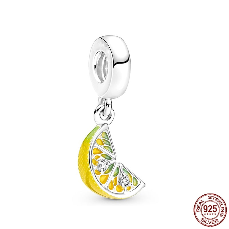 Hot Sale Charms Fit Pandora 925 Original Bracelet 925 Silver Owl With Blue Zircon Red Heart Charms Beads Fine DIY Jewelry Making