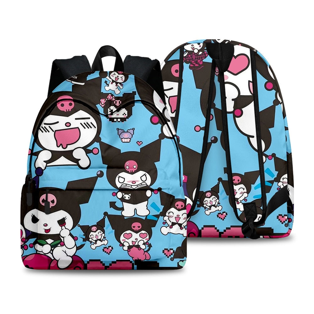 Sanrio Kulomi 3d Printed Backpack Boys Girls School Bag Teenager School Backpacks Women Men Bookbag College Fashion Backpack