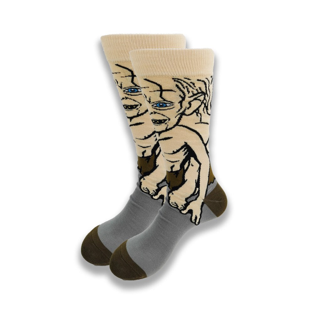 Street Style hiphop personalized Novelty  sock men weird comic style men socks funny autumn winter cotton warm dress socks